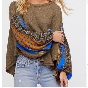 Free People We the Free Blossom Thermal in Olive
